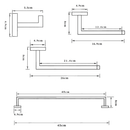 Acessórios Para Banheiro Luxury Rose Gold Brilhante