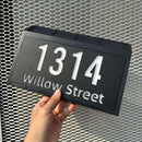 Placa de Endereço Personalizada Lumina com Iluminação Solar