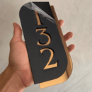 Placa Personalizada Número Para Endereços Comerciais e Residenciais