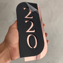 Placa Personalizada Número Para Endereços Comerciais e Residenciais