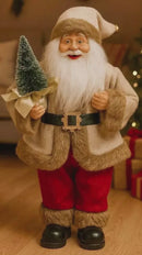 Papai Noel de Tecido 30cm Charme e Tradição no Seu Natal