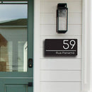 Placa Personalizada de Endereço Residencial/Comercial Elegance