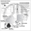 Acabamento Para Registro New Line Rose Gold Padrão Deca e Docol