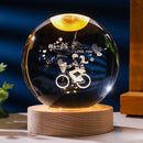 Luminária Decorativa de Mesa LED Globo 3D