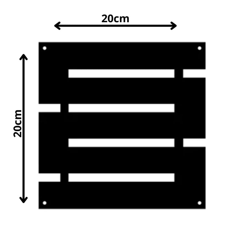 Placas Vazadas Decorativas Cobogó Neo Grid MDF  Kit 10 / 20 / 30 Unidades