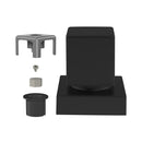 Acabamento para Registro Gaveta e Pressão Preto Fosco Padrão Deca e Docol