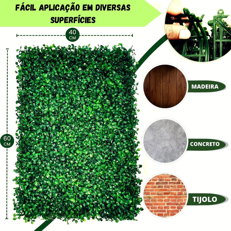 Placa Jardim Vertical Buchinho 60x40 Kit c/ 10 / 12 /15 / 20 e 30 Unidades