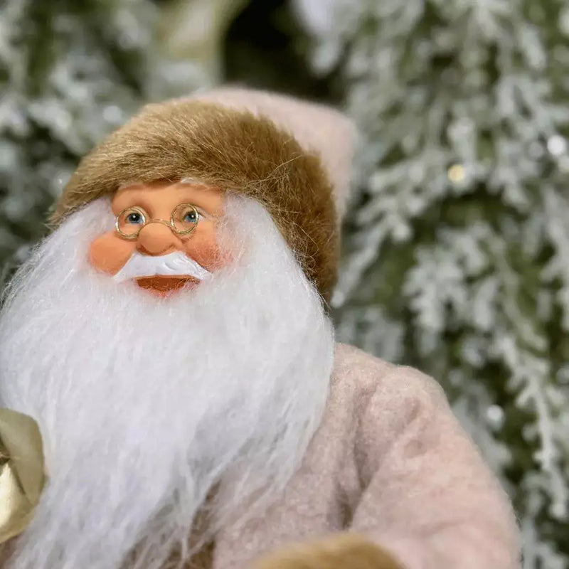 Papai Noel de Tecido 30cm Charme e Tradição no Seu Natal