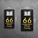 Placa Personalizada Glow Endereço Resdidencial Comercial 3D  c/ Luminaria Solar