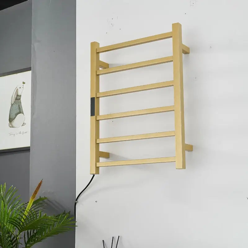 Toalheiro Térmico Smart Elegance Aço Inoxidável Display Digital WiFi Fiação Oculta/Exposta Branco