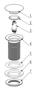 Válvula Click Aço Inox Para Cuba Dourada