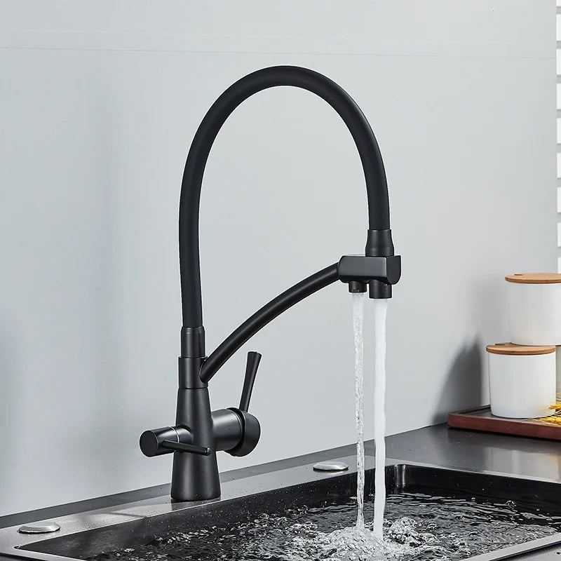 Torneira Gourmet Com Saída Para Água Filtrada Monocomando Quente e Fria Elegance Arc