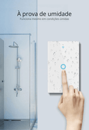Interruptor Smart Wi-Touch e Comando de Voz Tuya - Compatível com Alexa e Google Home