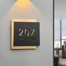 Placa Personalizada Modern Para Endereços Comerciais e Residenciais