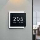 Placa Personalizada Modern Para Endereços Comerciais e Residenciais